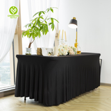 Black Tablecloth Polyester Table Cover For Dining Table Buffet Parties