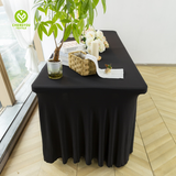 Black Tablecloth Polyester Table Cover For Dining Table Buffet Parties