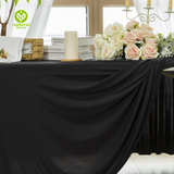 Black Tablecloth Polyester Table Cover For Dining Table Buffet Parties