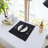 Custom Black 100% Polyester Dinner Napkin Cloth Table Napkin for Restaurant