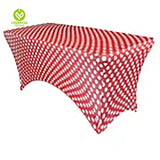 CY-TAB-023 Spandex Printing Tablecloth Wedding Event Patio Table Decorations Elastic Fabric Stretch Table Covers