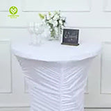 CY-TAB-021 Ruffle Cocktail Spandex Pleated Table Cover