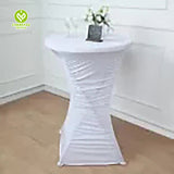 CY-TAB-021 Ruffle Cocktail Spandex Pleated Table Cover