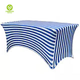 CY-TAB-023 Spandex Printing Tablecloth Wedding Event Patio Table Decorations Elastic Fabric Stretch Table Covers