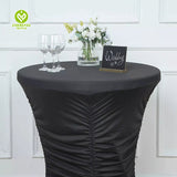 CY-TAB-021 Ruffle Cocktail Spandex Pleated Table Cover