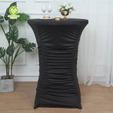 CY-TAB-021 Ruffle Cocktail Spandex Pleated Table Cover