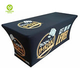 CY-TAB-023 Spandex Printing Tablecloth Wedding Event Patio Table Decorations Elastic Fabric Stretch Table Covers